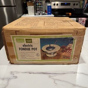 Vintage Sears Electric Fondue & Grill Set